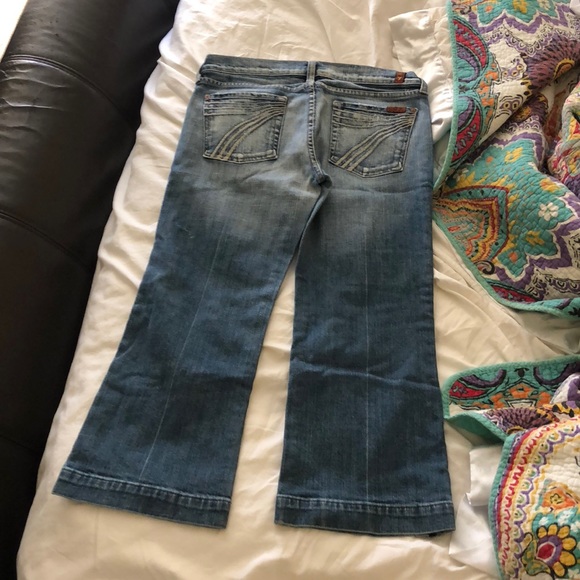 7 For All Mankind Womens Vintage Dojo Jeans cropped - Picture 4 of 5